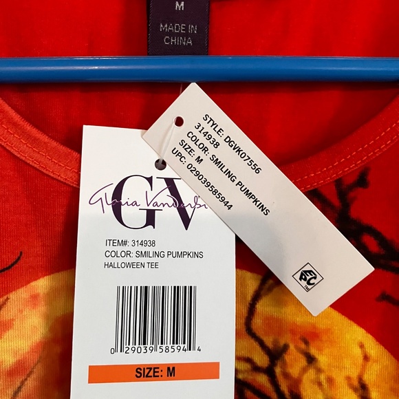 Gloria Vanderbilt ladies jack-o’-lanterntop size medium - Picture 4 of 5